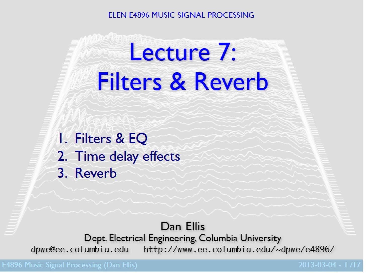 Reverb and Filters