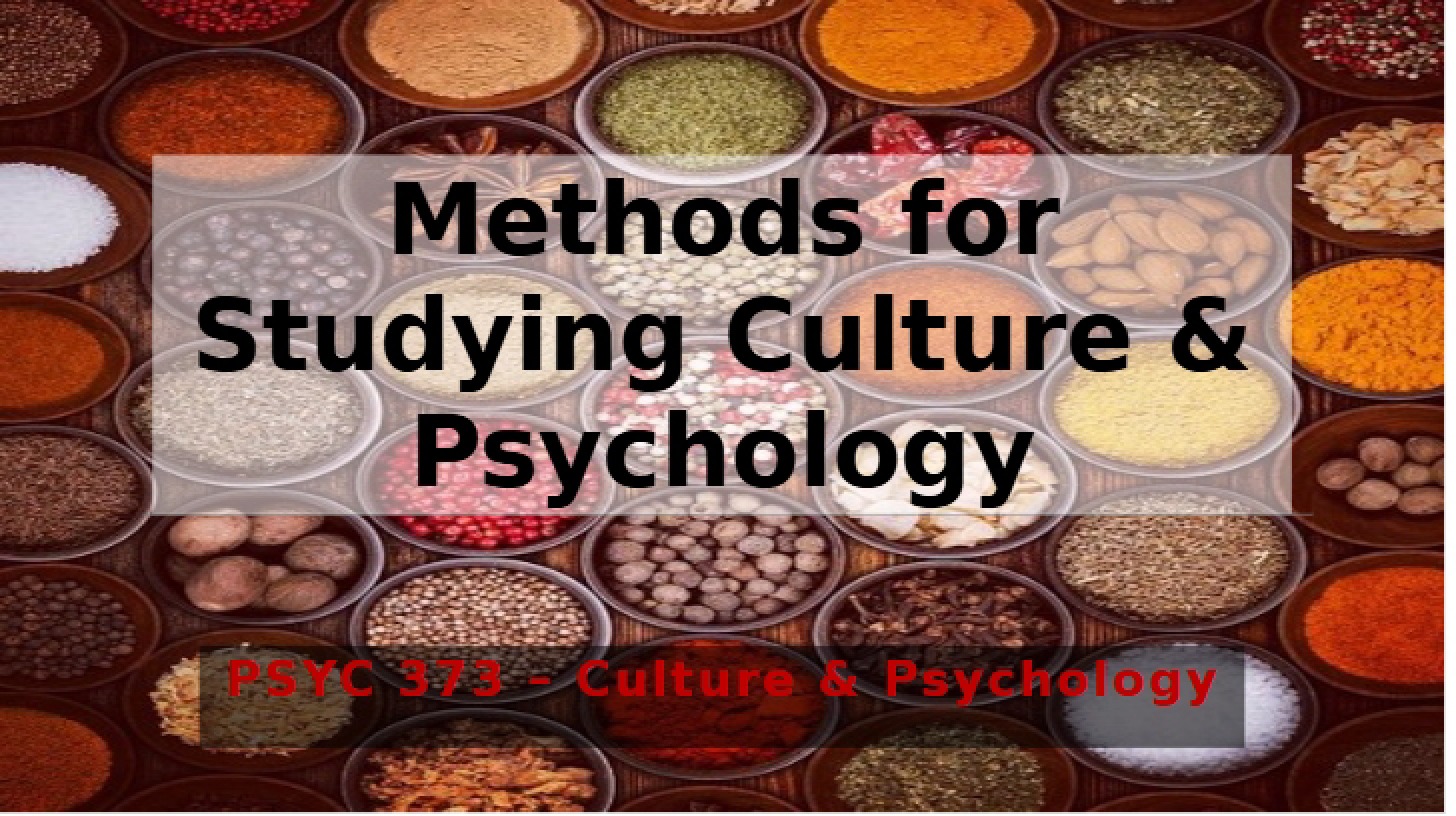 Chapter 4 Methods 1