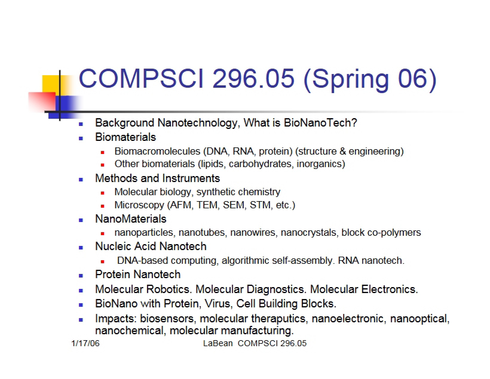 2006 Spring Semester