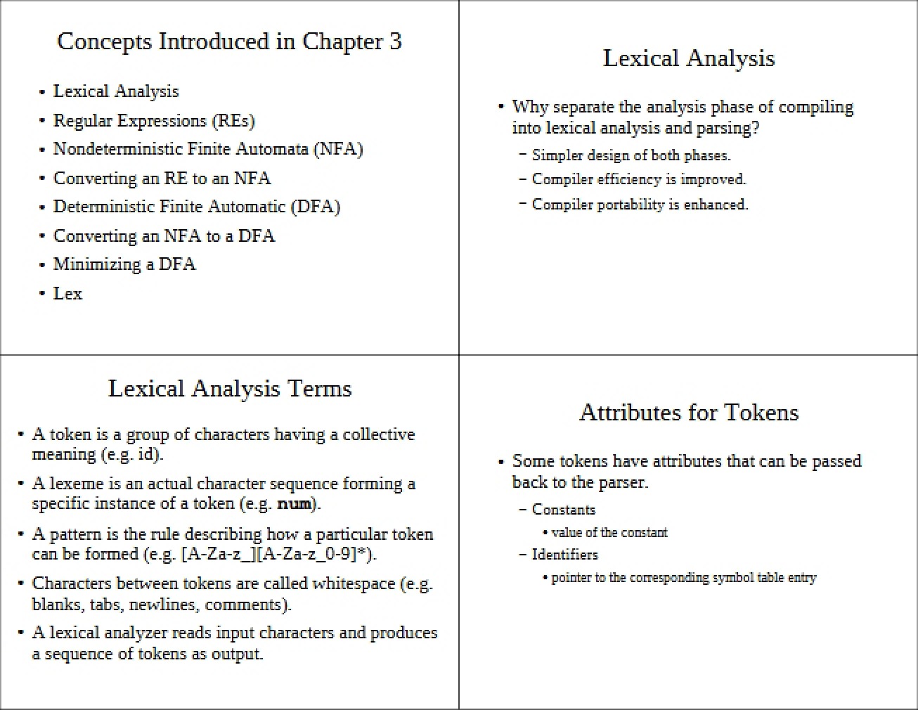 Lecture Materials for Compiler Construction