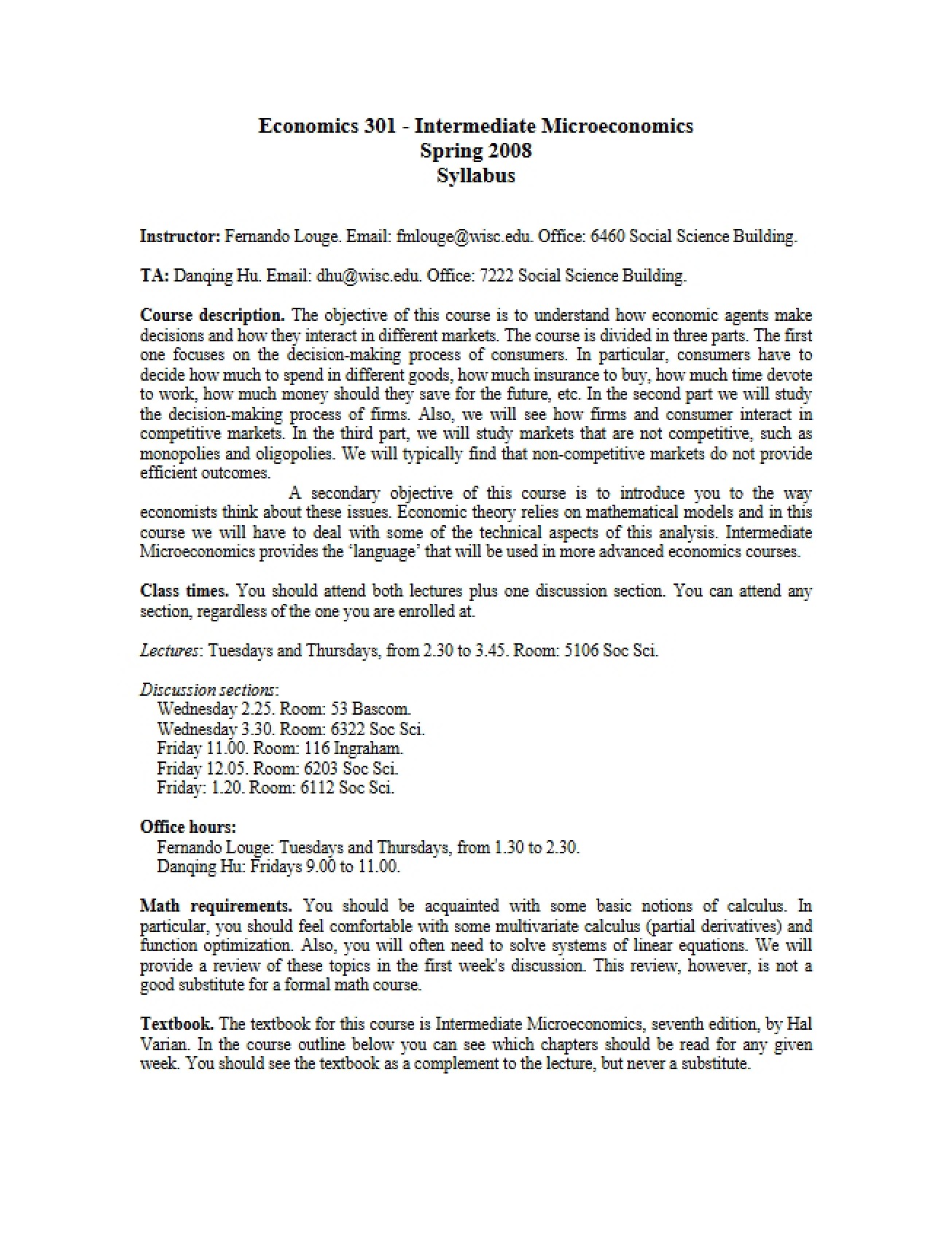 Course Outline