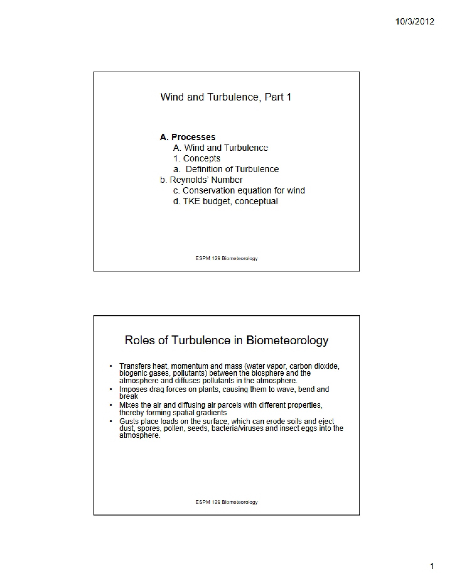 Wind Currents and Turbulence