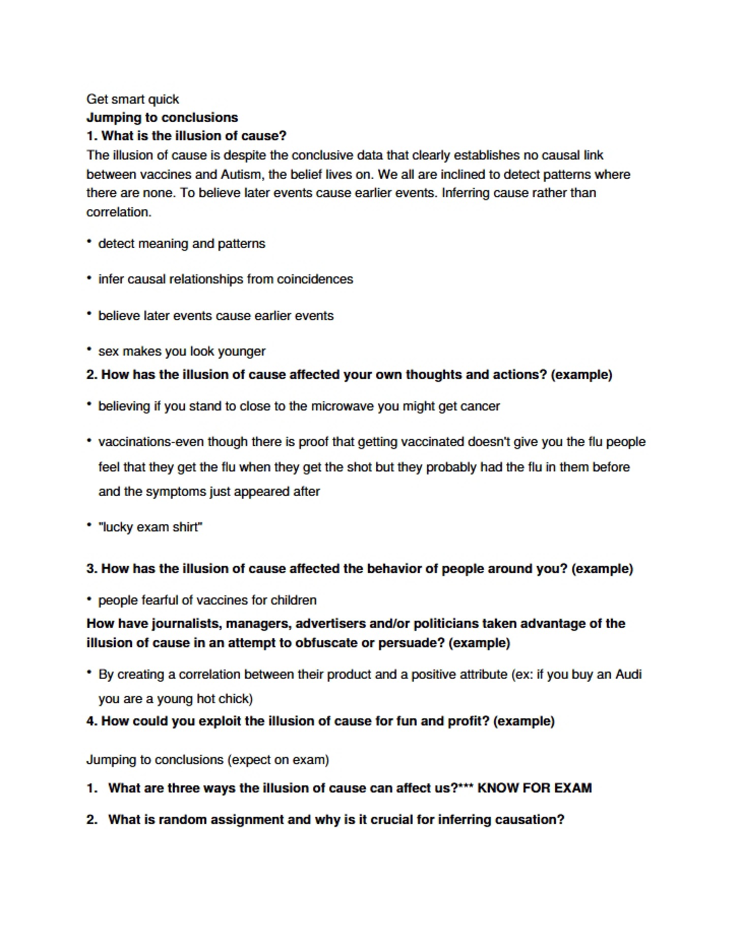 Class Notes
