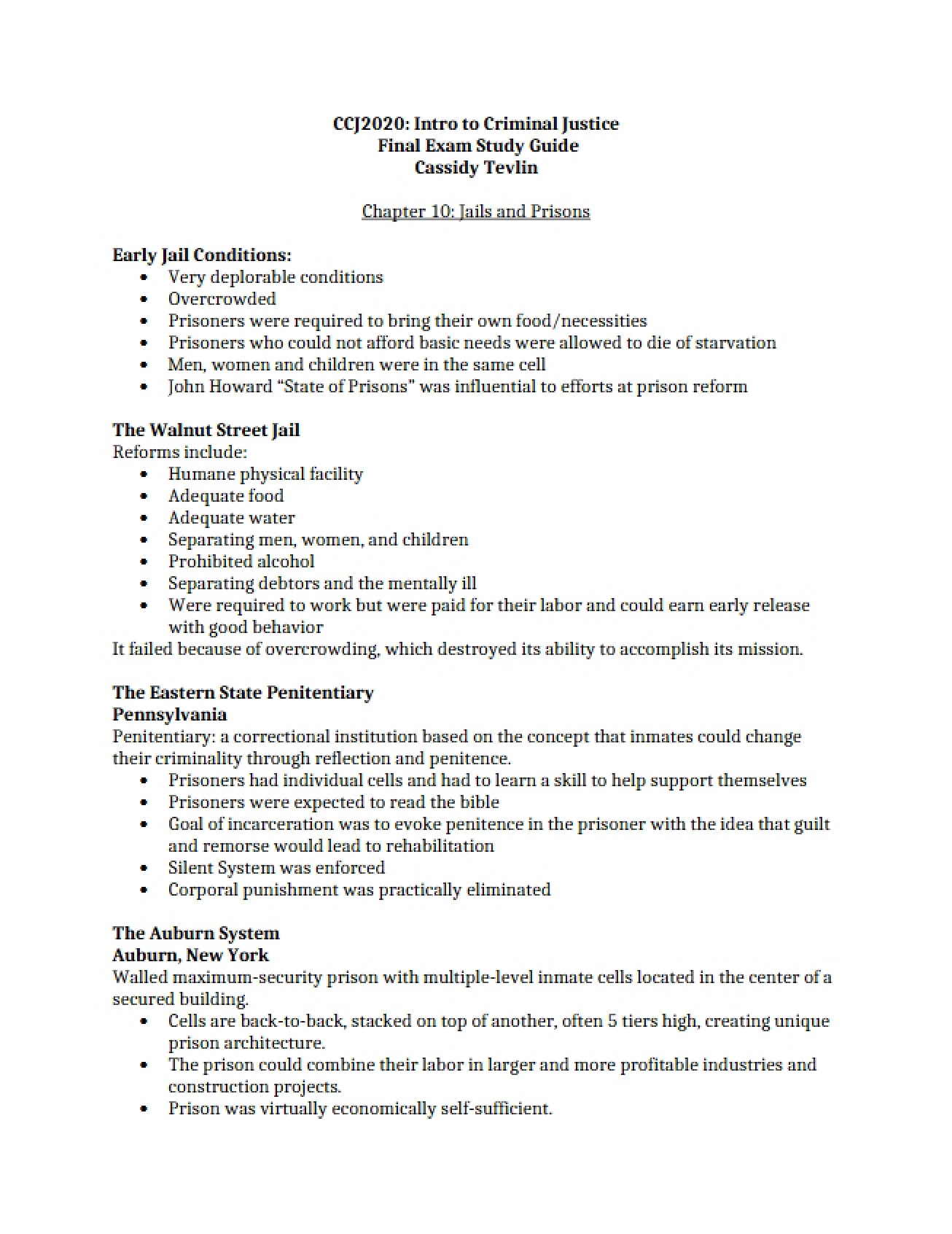 Final Exam Study Material