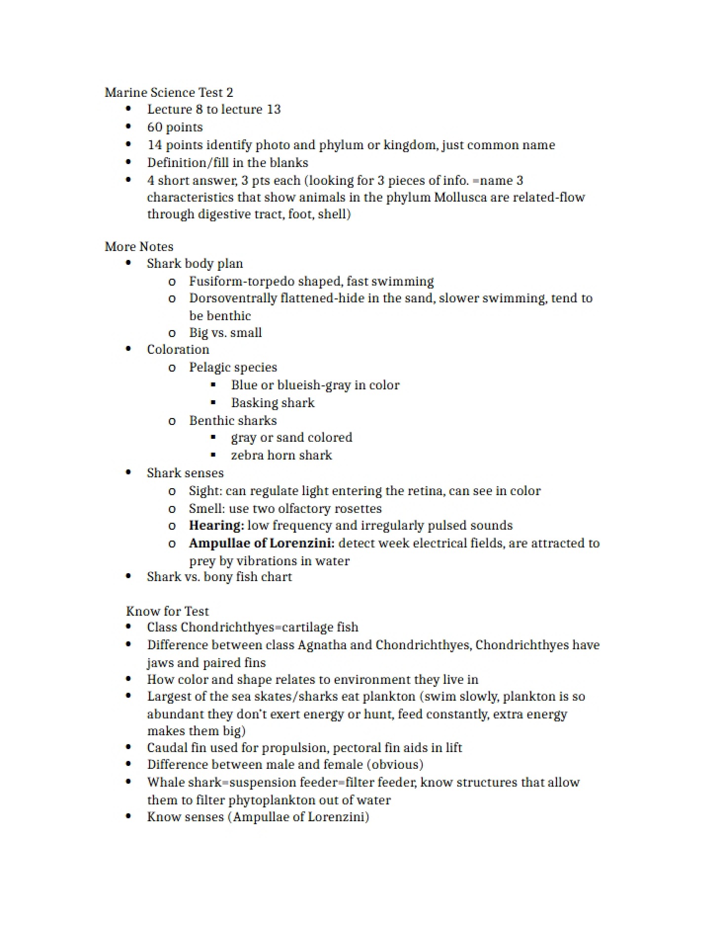 Test 2 Notes