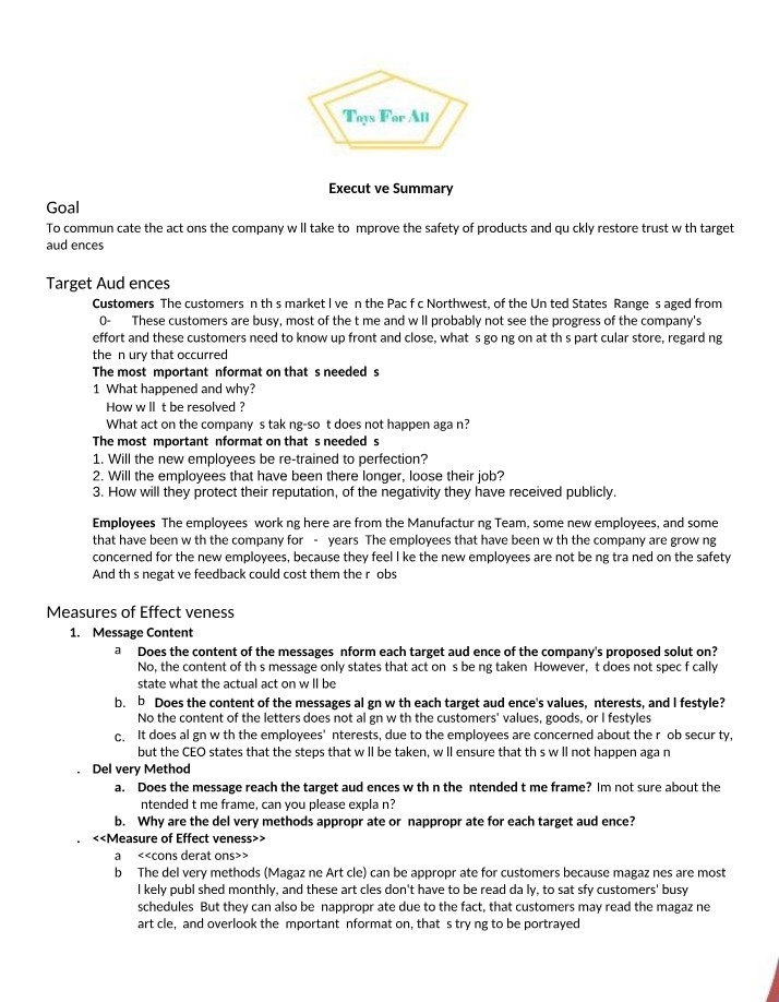 COM-30096 Executive Summary