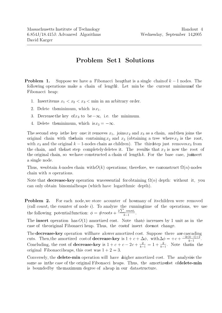 Fibonacci Heap Operations and Analysis - Advanced Algorithms