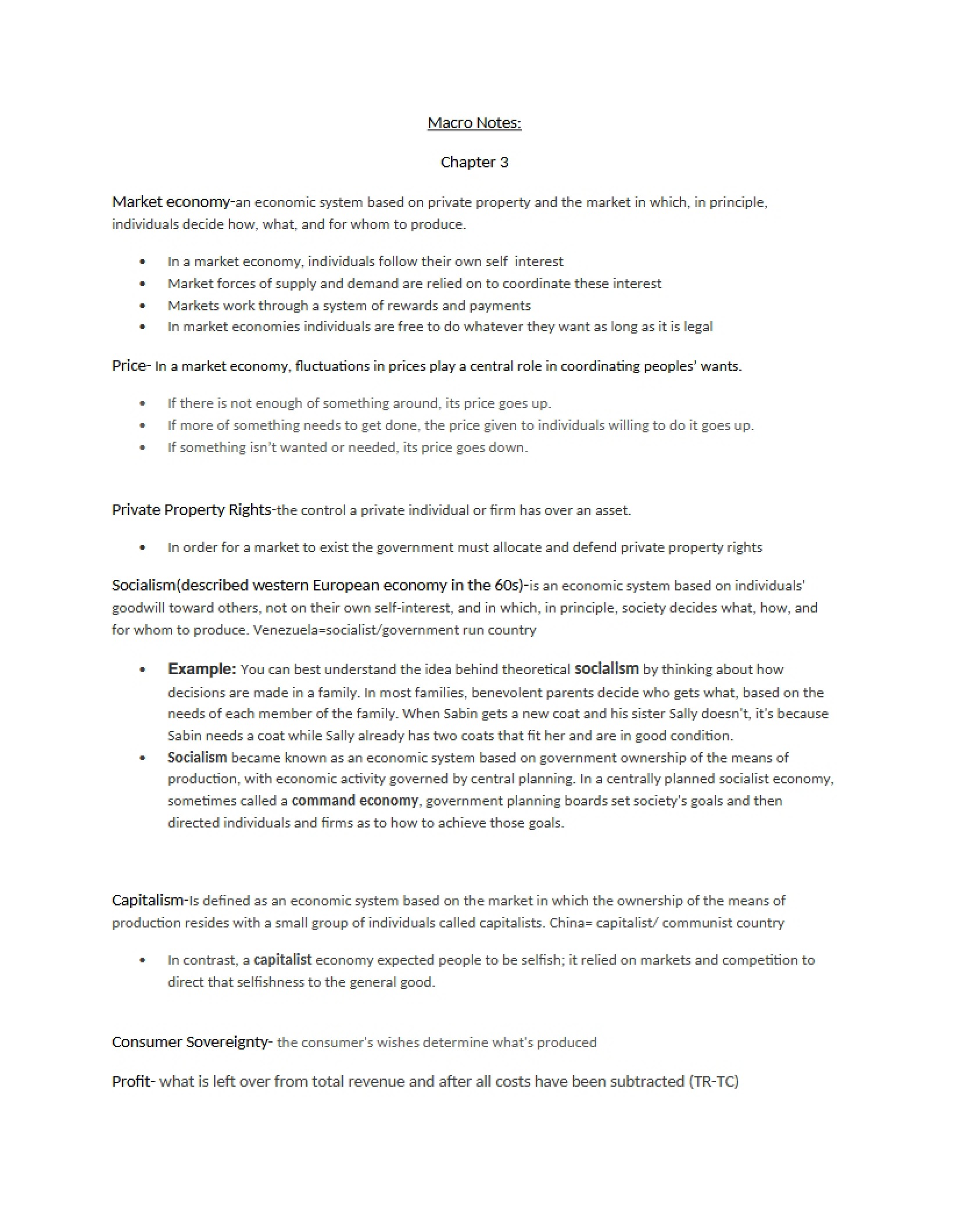 Notes on Macro