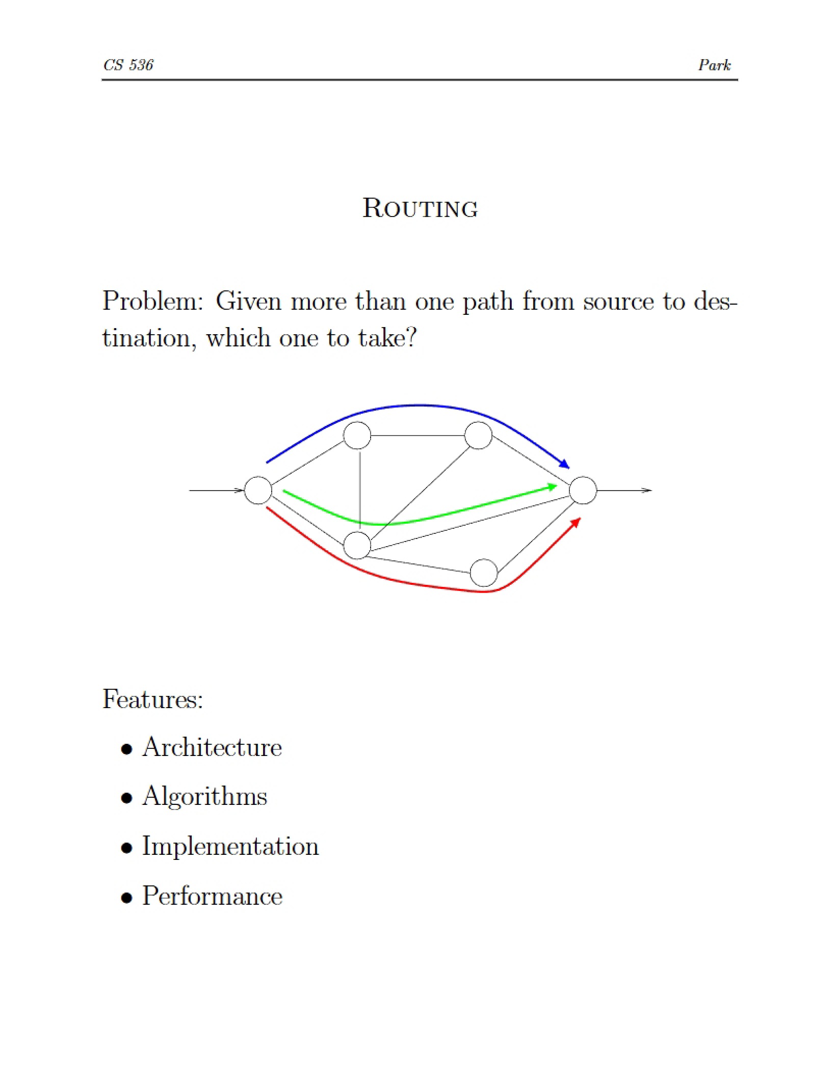 Network Routing