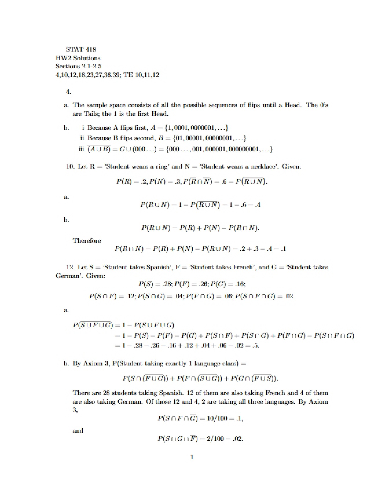 Homework Two