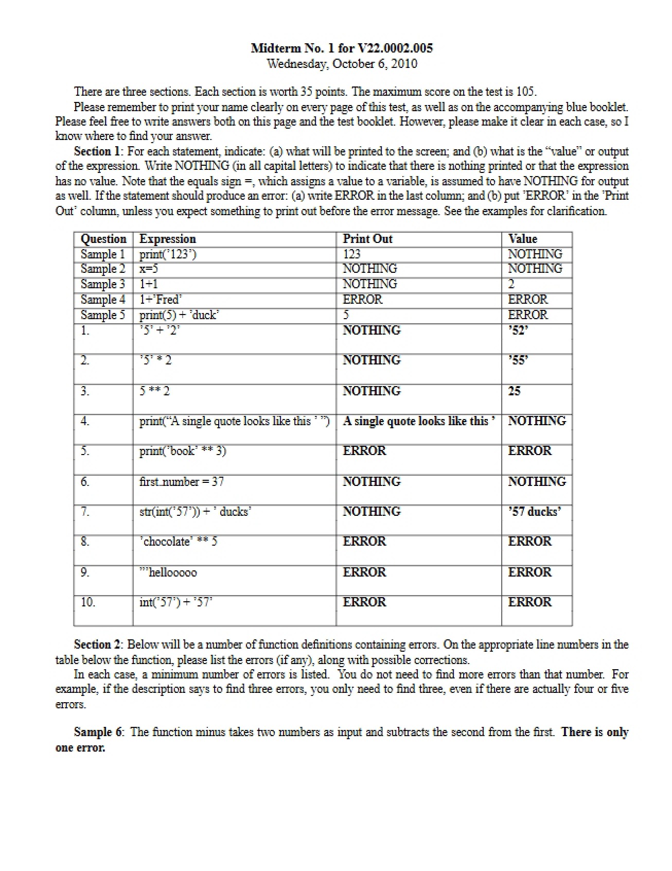 Solved Midterm Examination