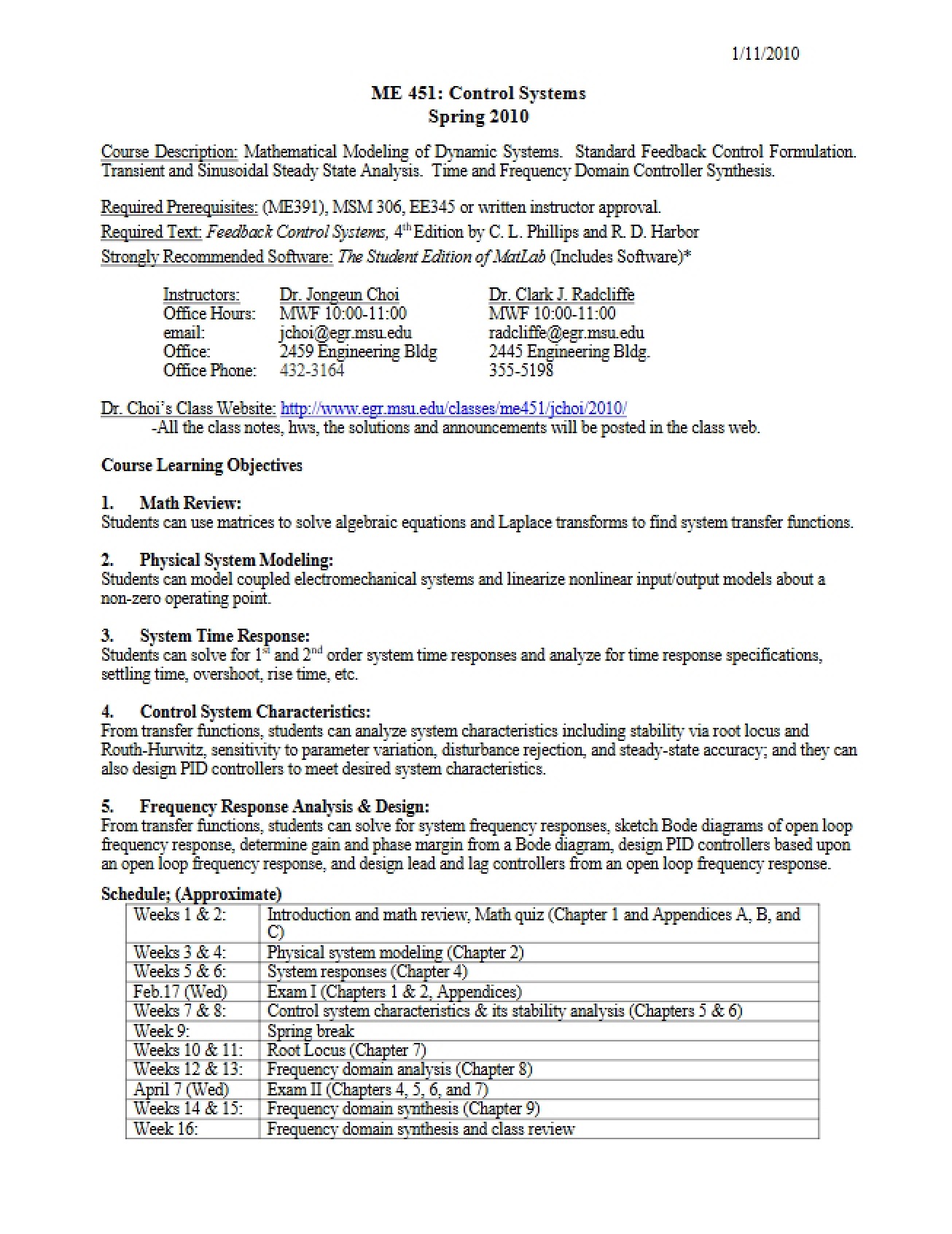 Class Notes