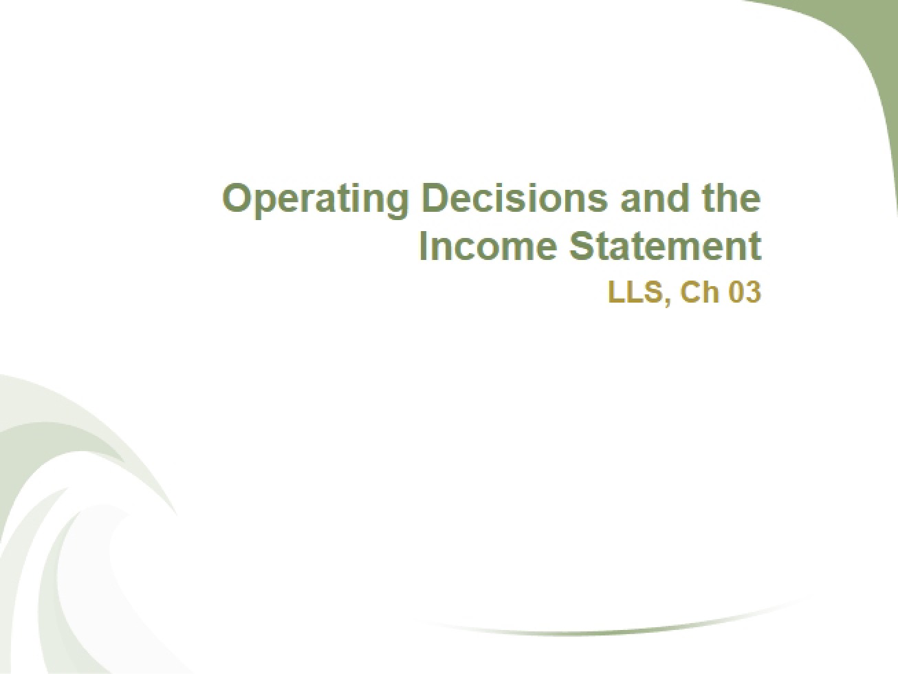 Accounting Third Chapter