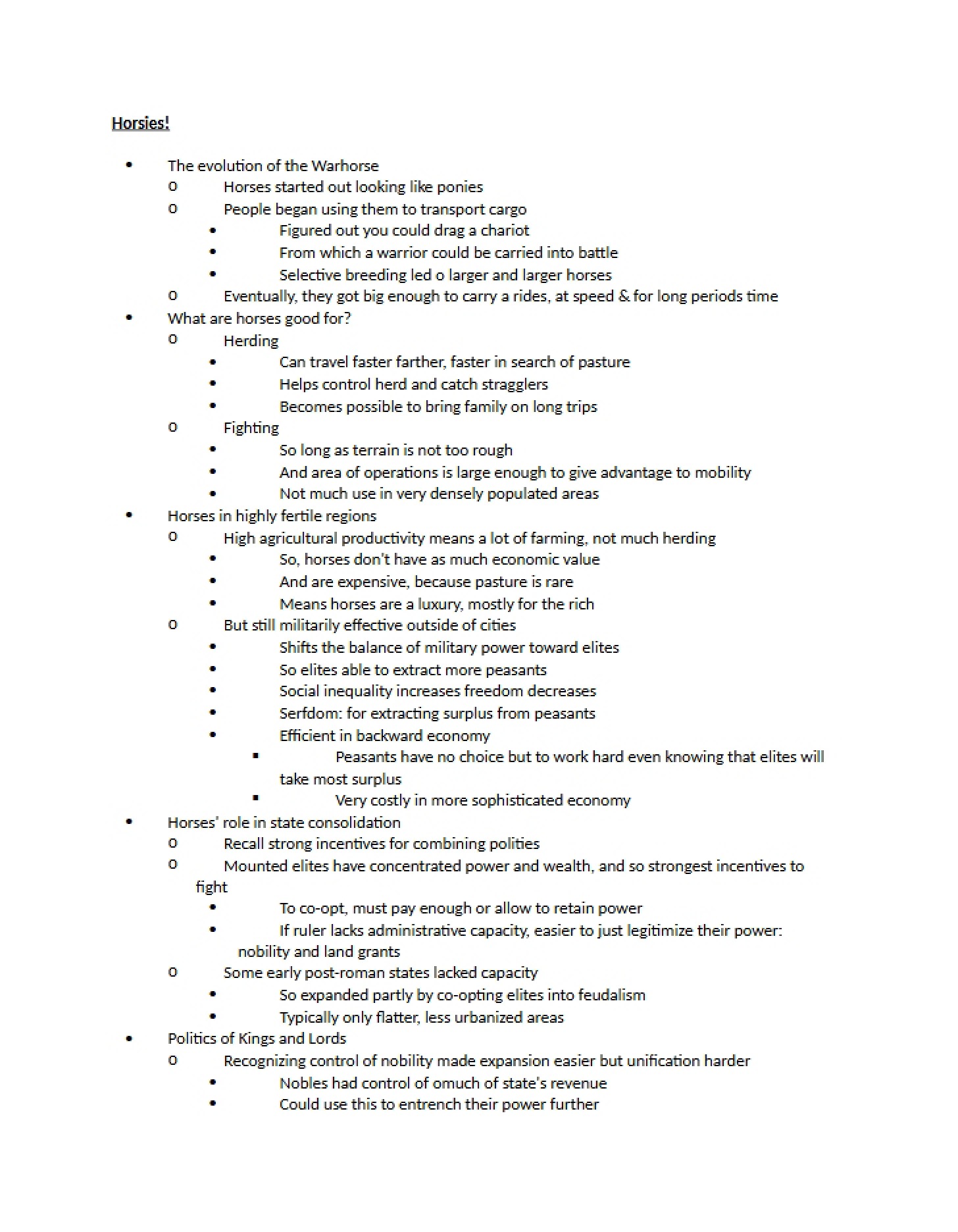 318 Notes Lecture 5