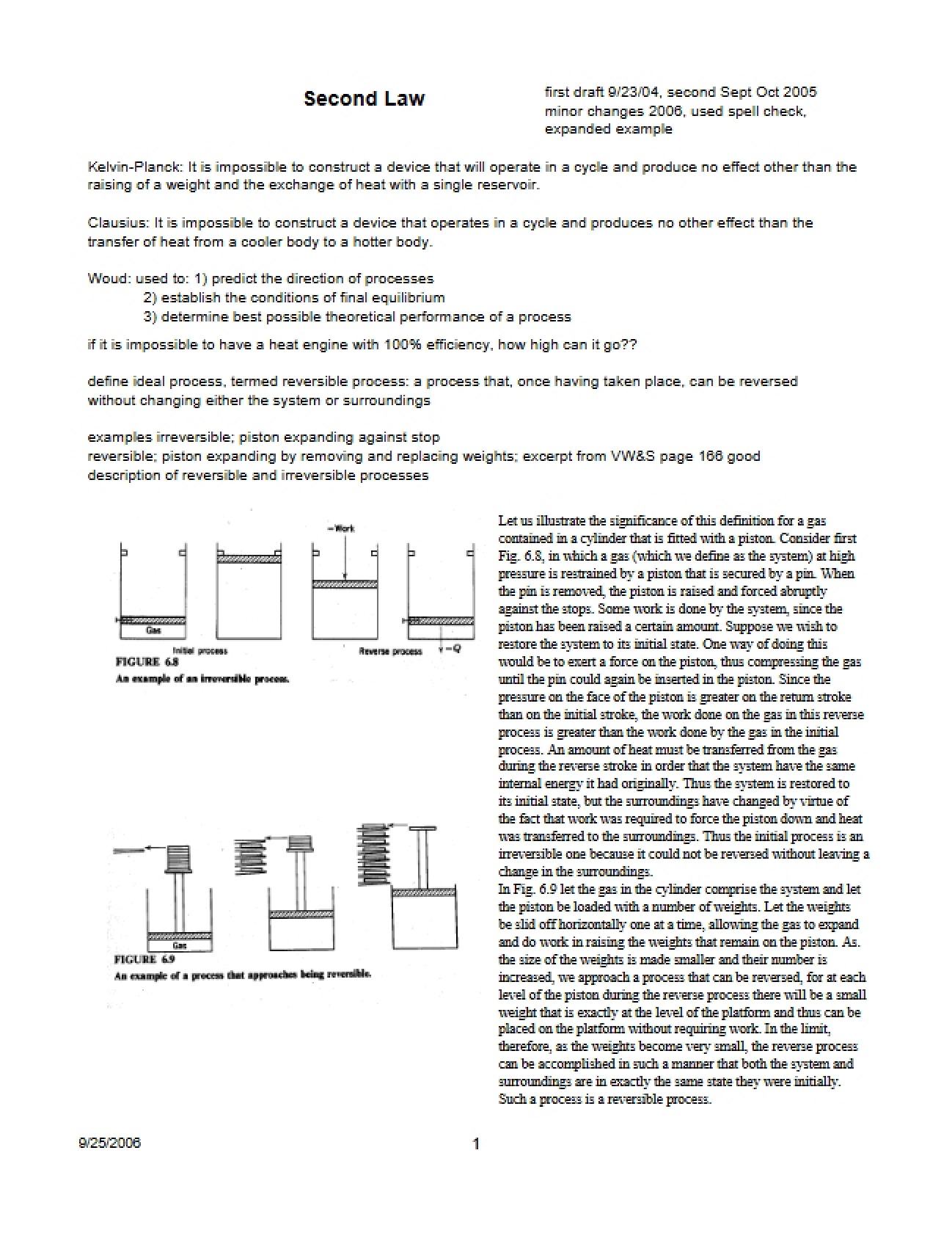 Thermodynamics: Second Law