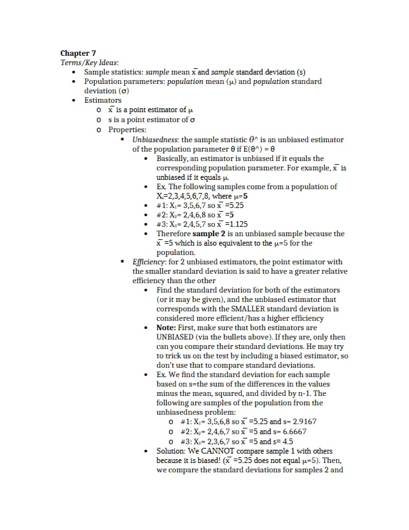 Chapter Seven on Economic Statistics I