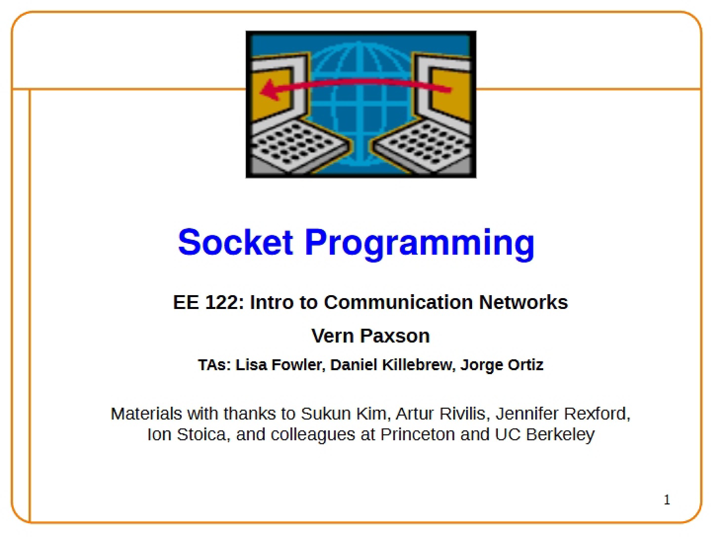 Programming Sockets