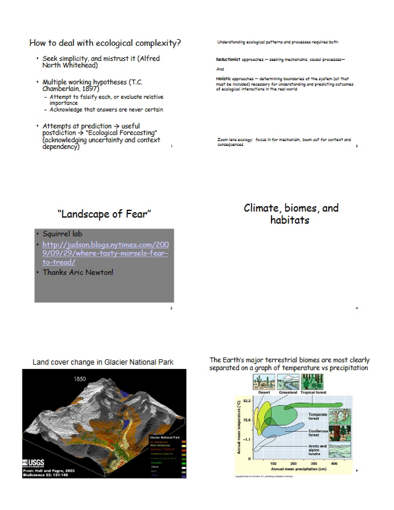 Managing Ecological Complexity
