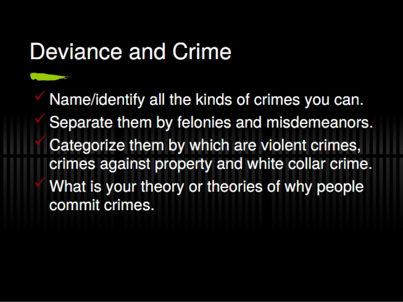 Crime and Deviance Overview