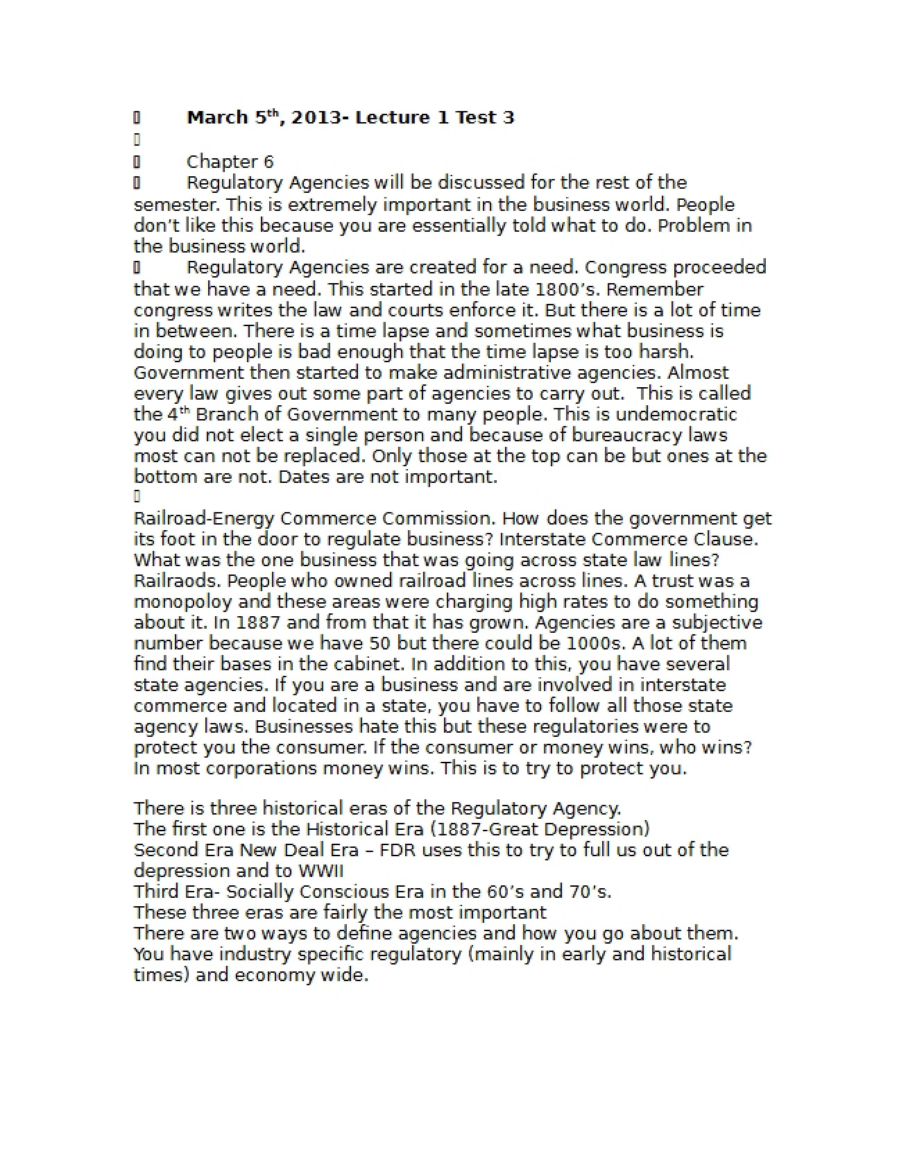 Exam Three Study Guide