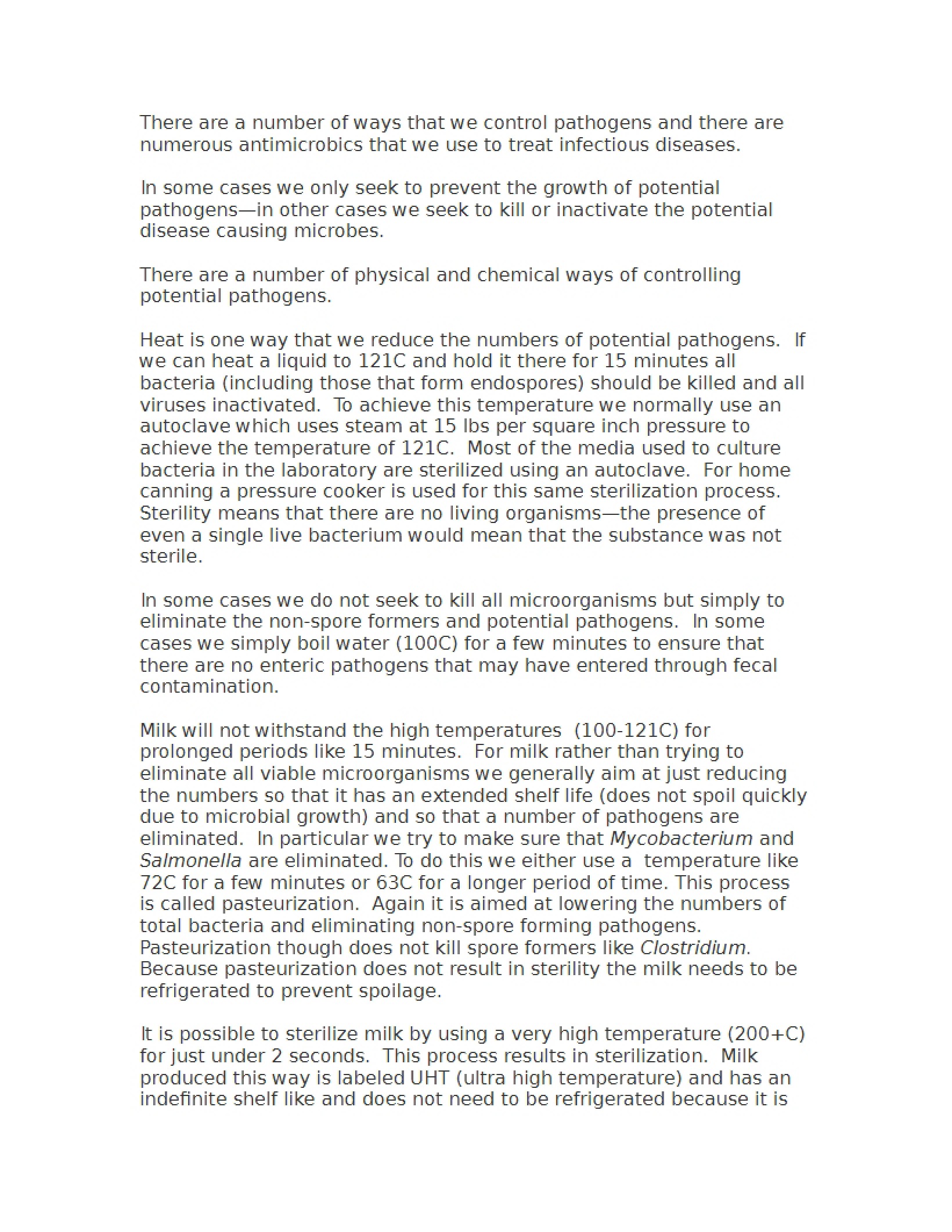 Test Three Microbiology Notes - PHIL 211
