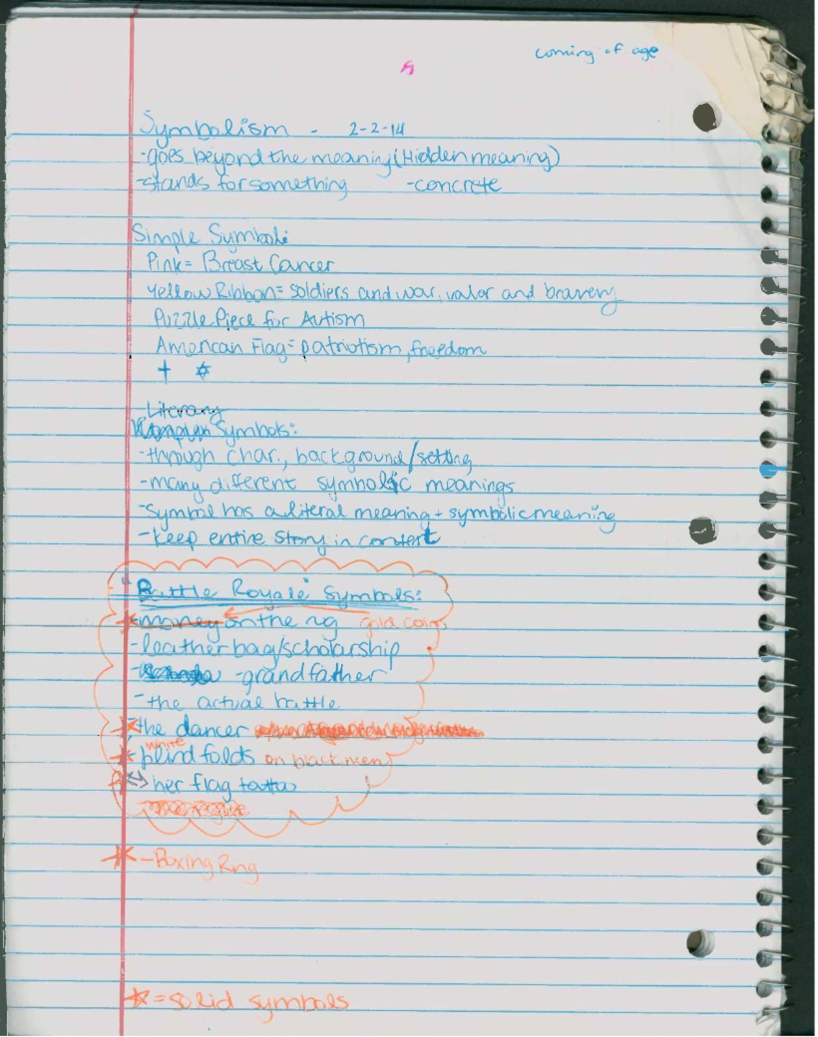 Lecture Notes for ENGL 210