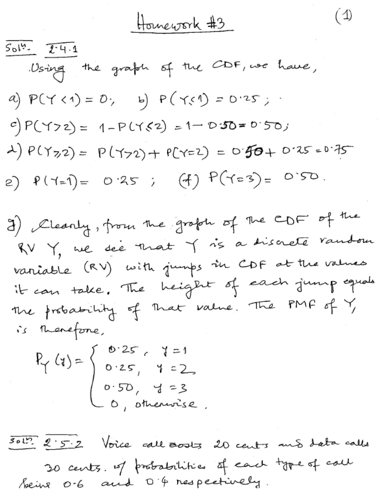Solutions to Homework 3