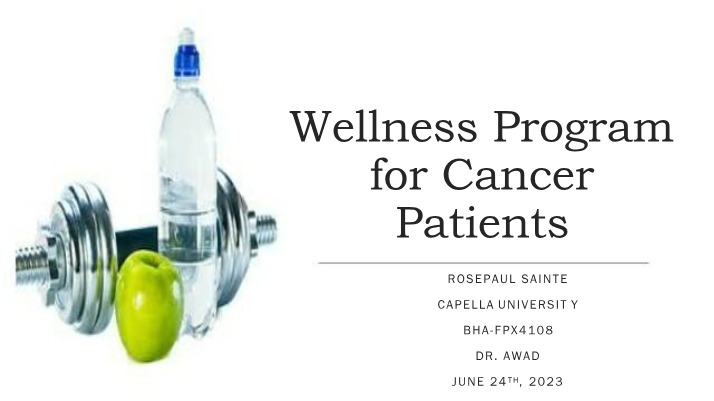 Wellness Program for Cancer Patients in Houston