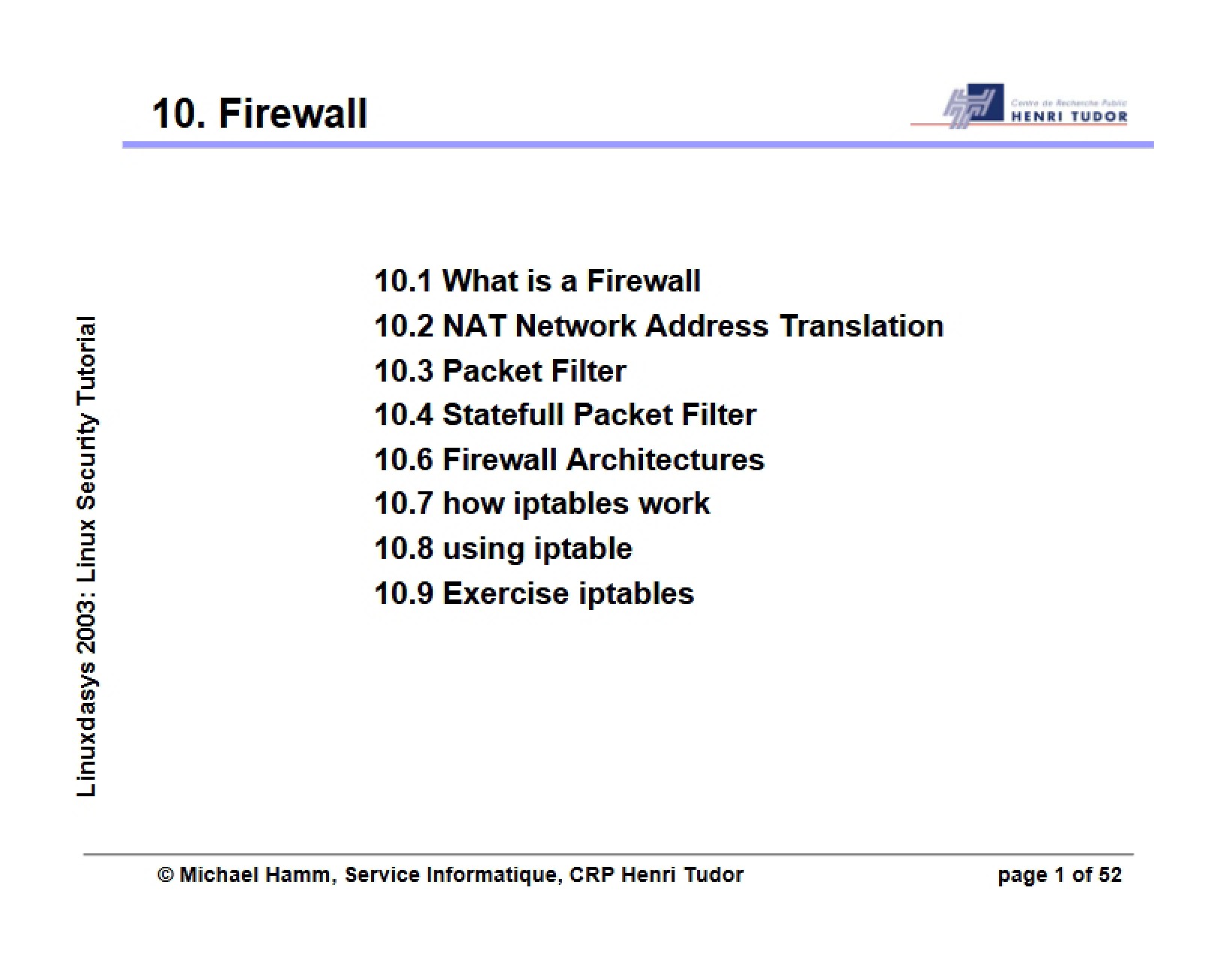 Firewall Overview