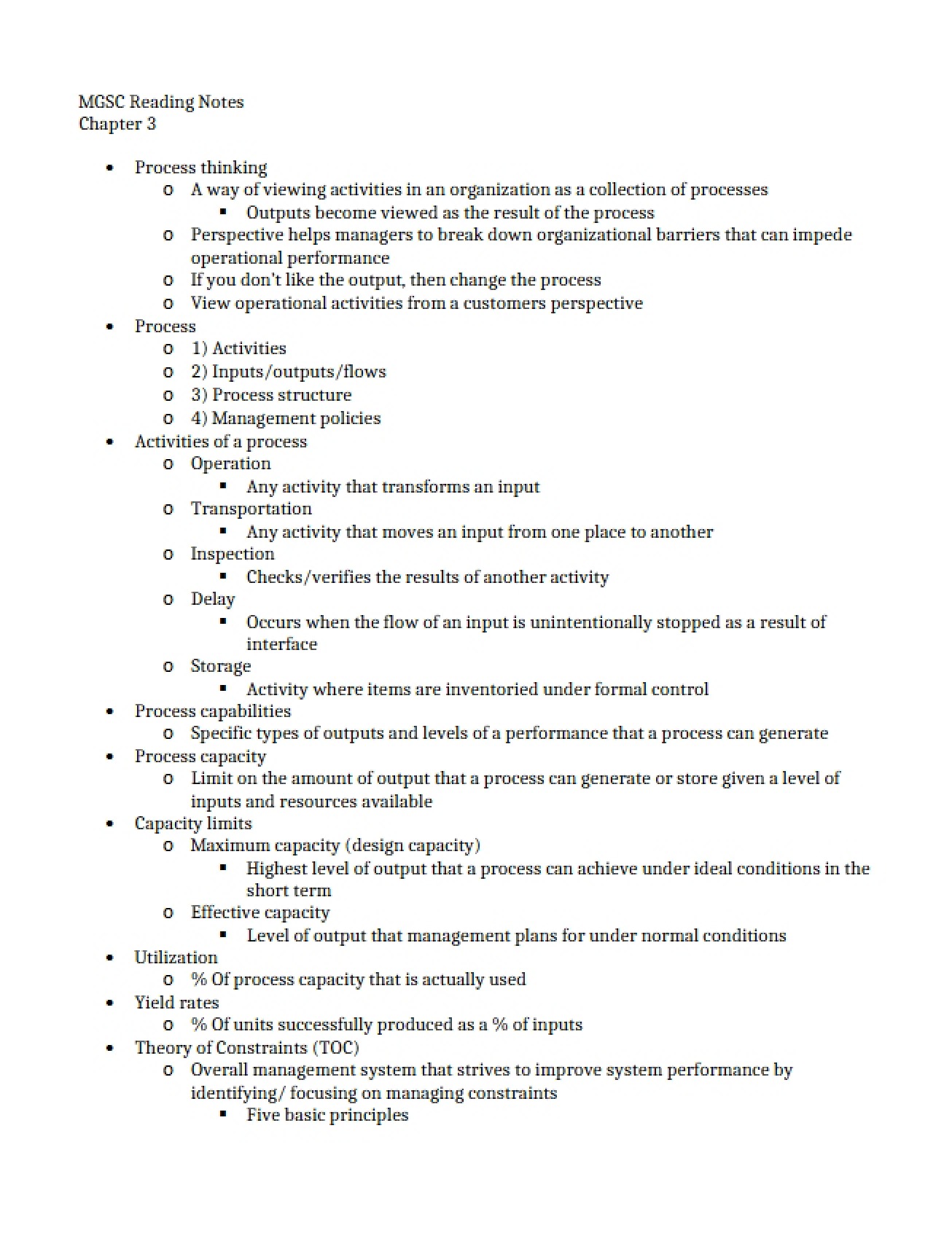 Operations Management - Chapter 2