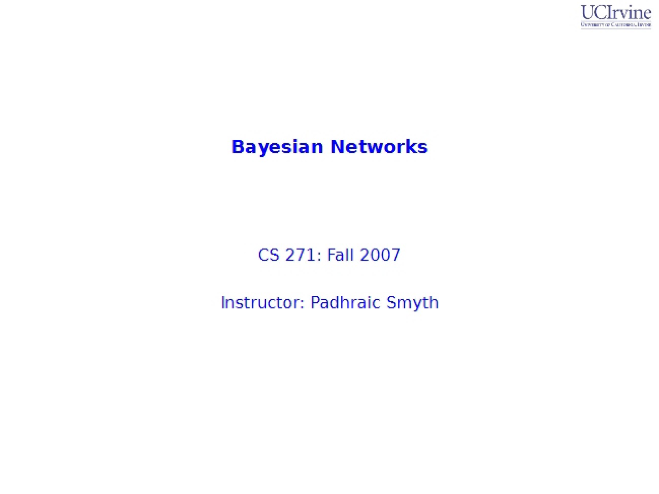 Networks based on Bayes' Theorem