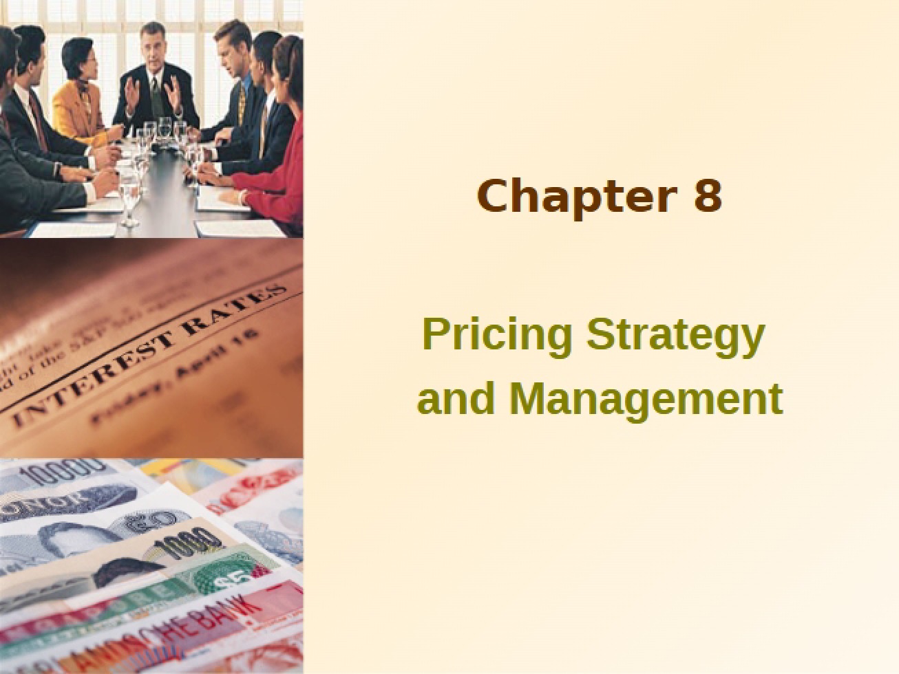 Management and Strategy of Pricing