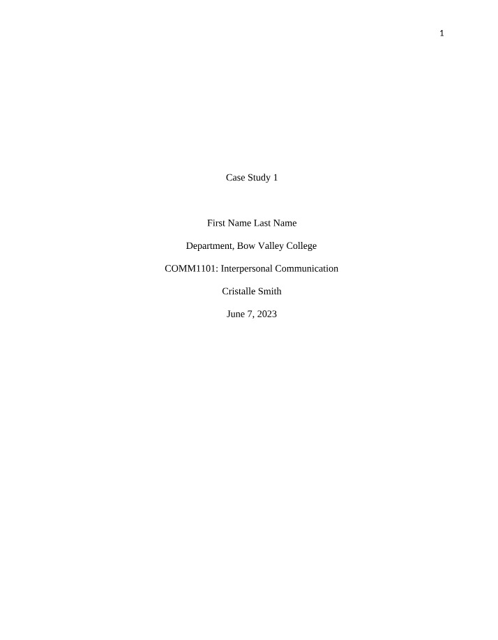 Case Study 1 Template