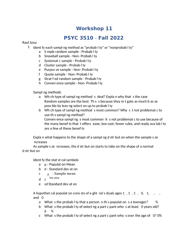PERS2002 Workshop 11