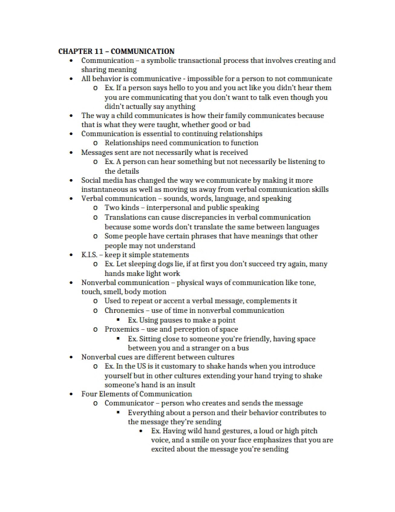AN ANALYSIS OF COMMUNICATION CHAPTER 11