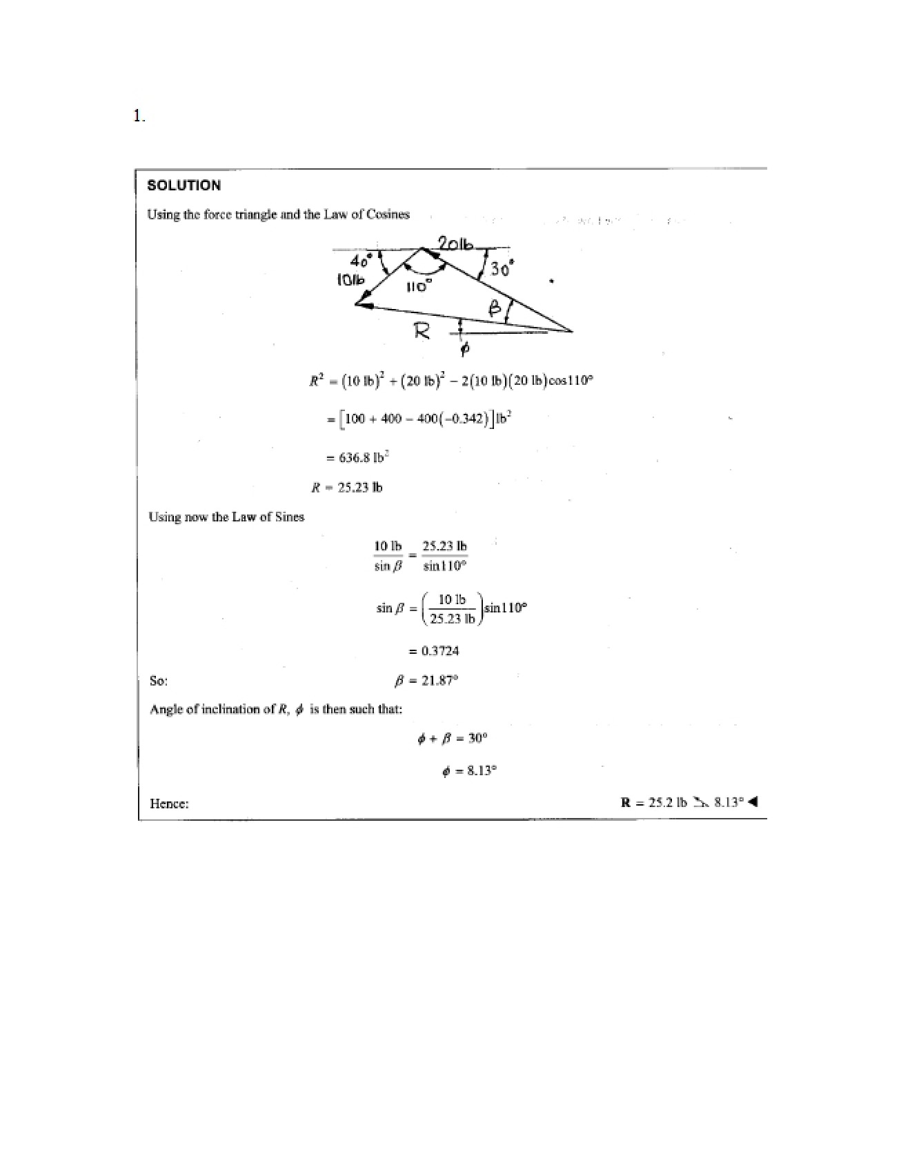 Solution for Homework 1