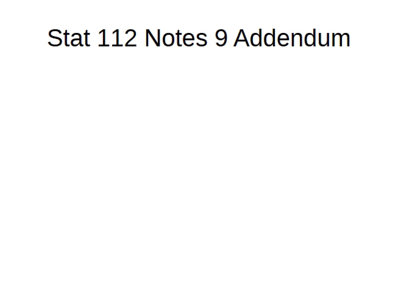Introductory Statistics Lecture Notes - STAT 112