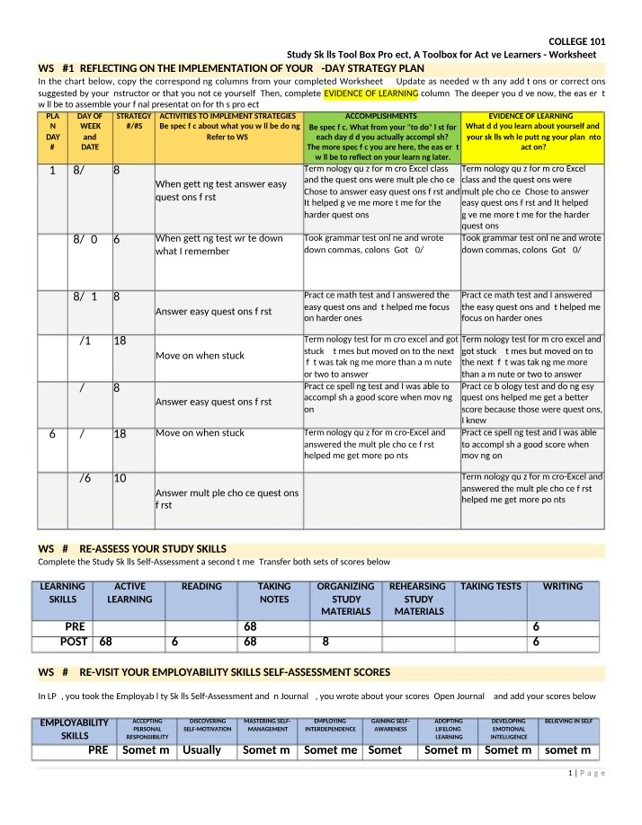 SSTB Worksheet 5 by Amina Deane