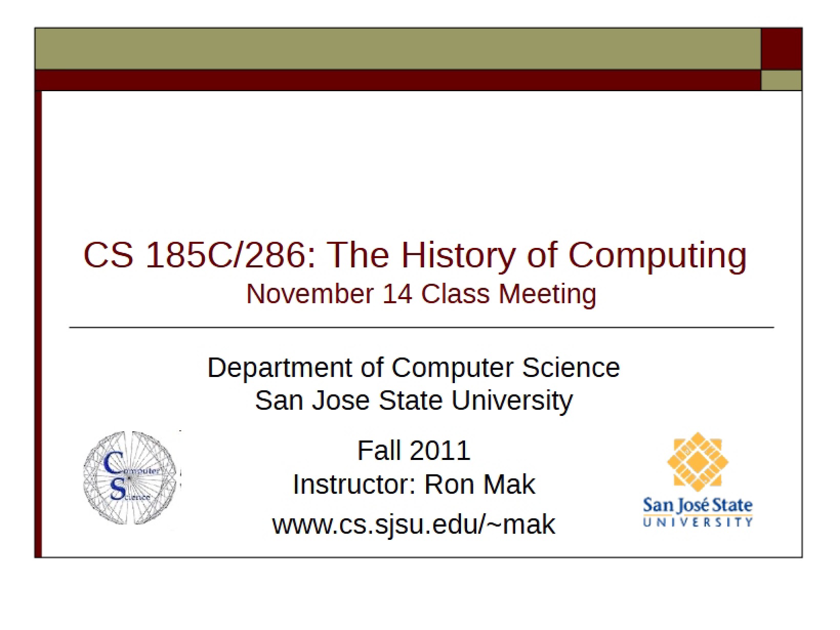 Historical Computing
