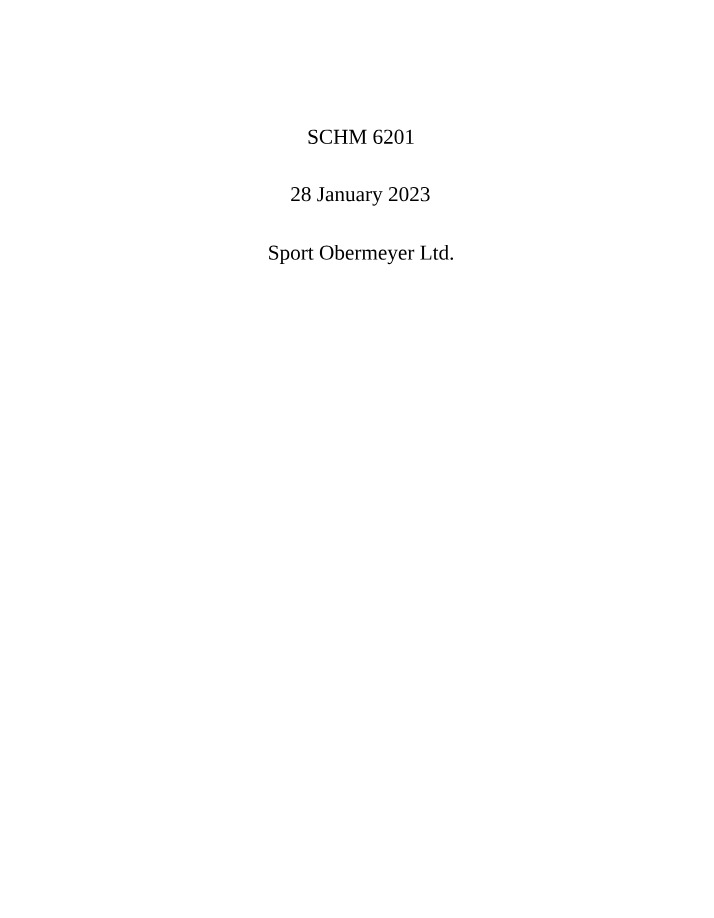Production Challenges and Constraints at Sport Obermeyer