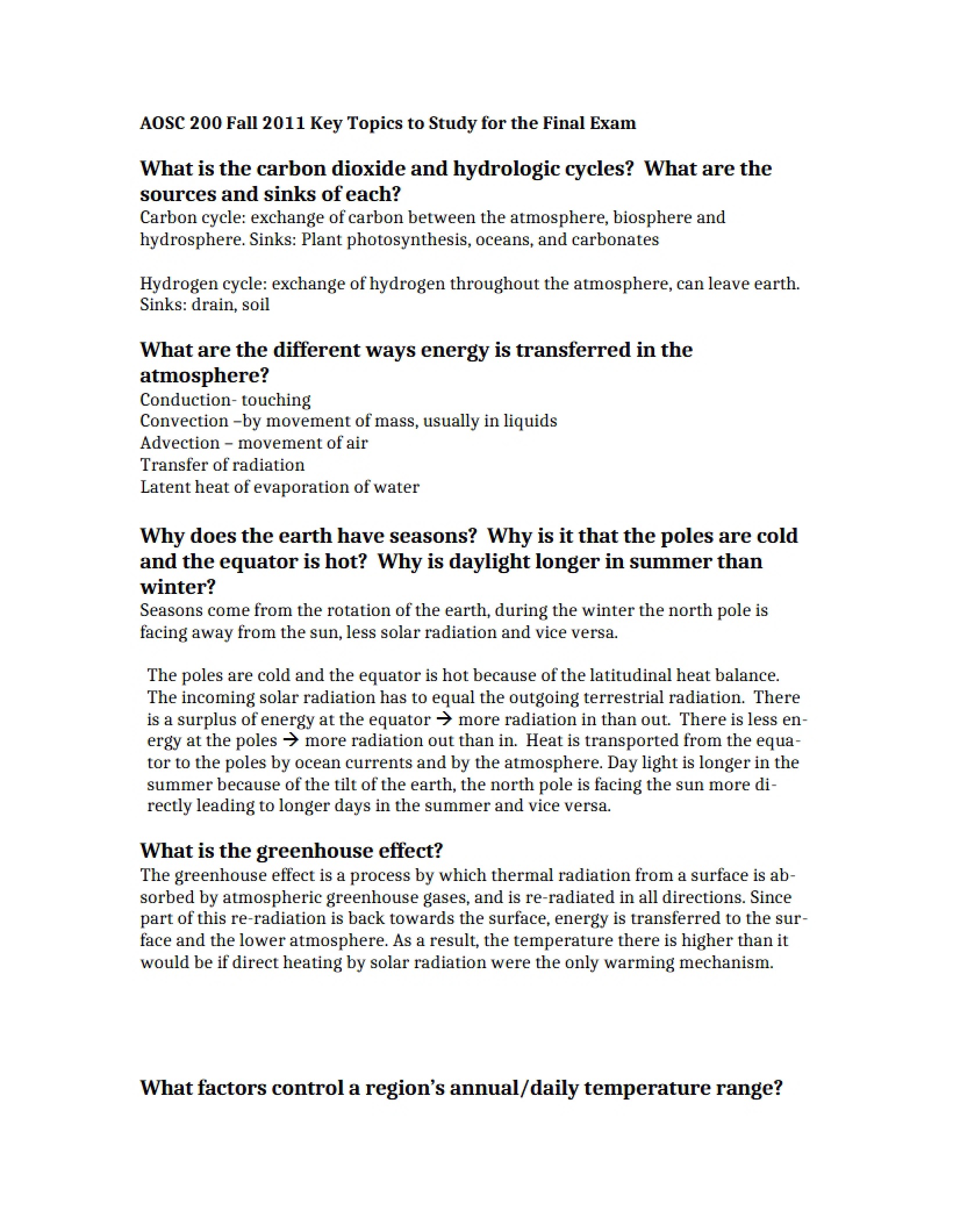 Course Study Guide