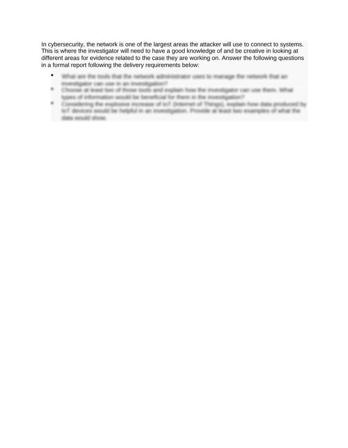 Cyber Forensics - Week 9 Assignment