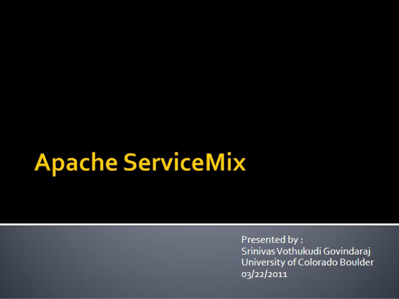 Overview of Apache ServiceMix