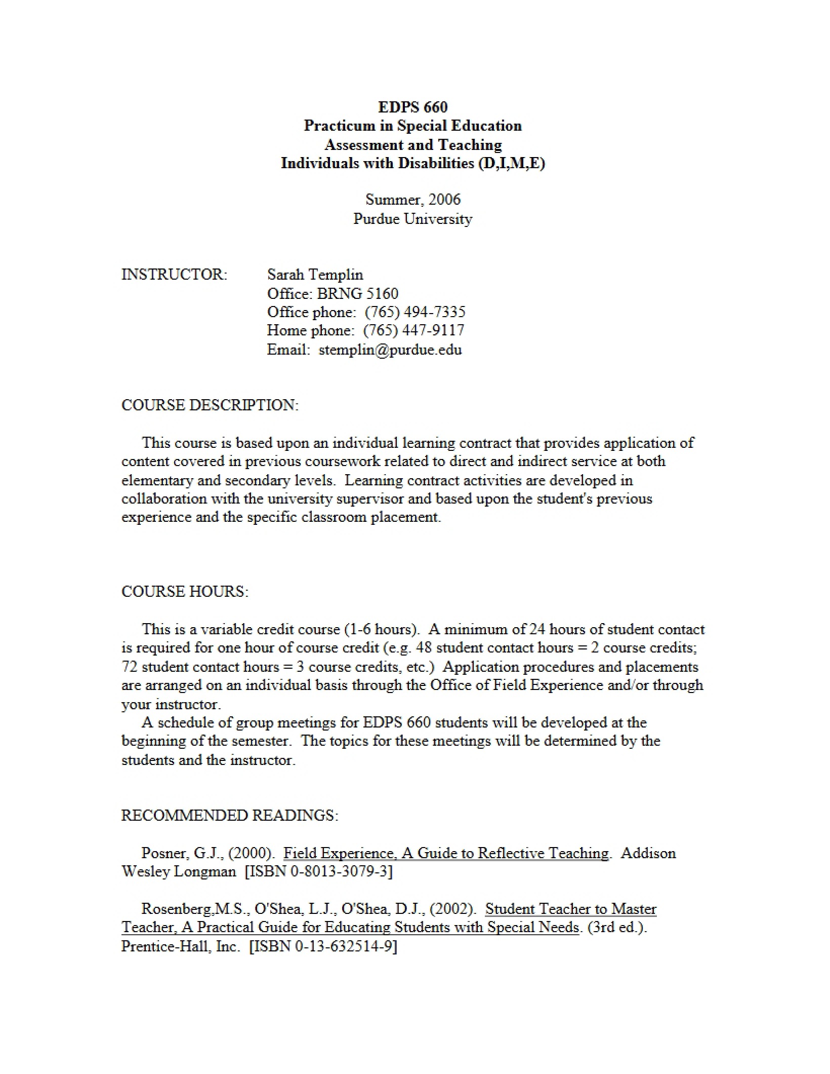 Syllabus