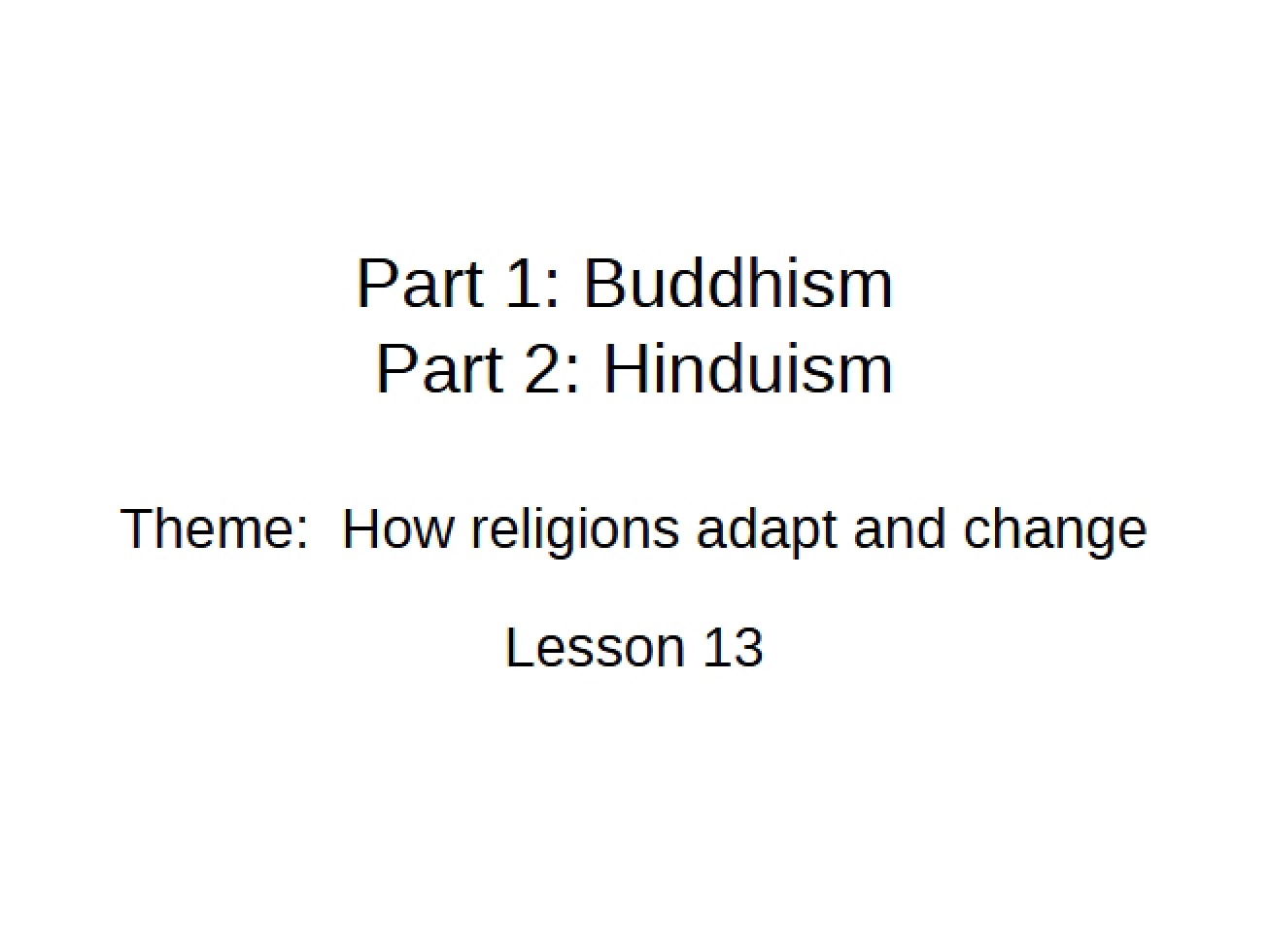 How Religions Change and Adapt Over Time