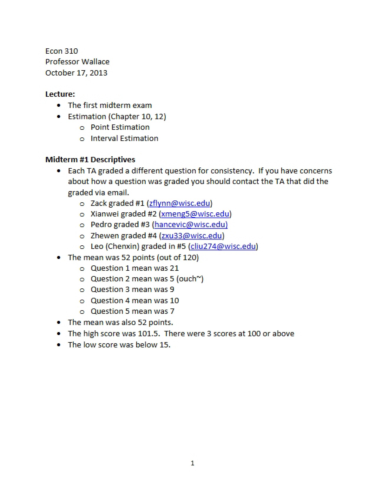 Lecture Record Oct 17