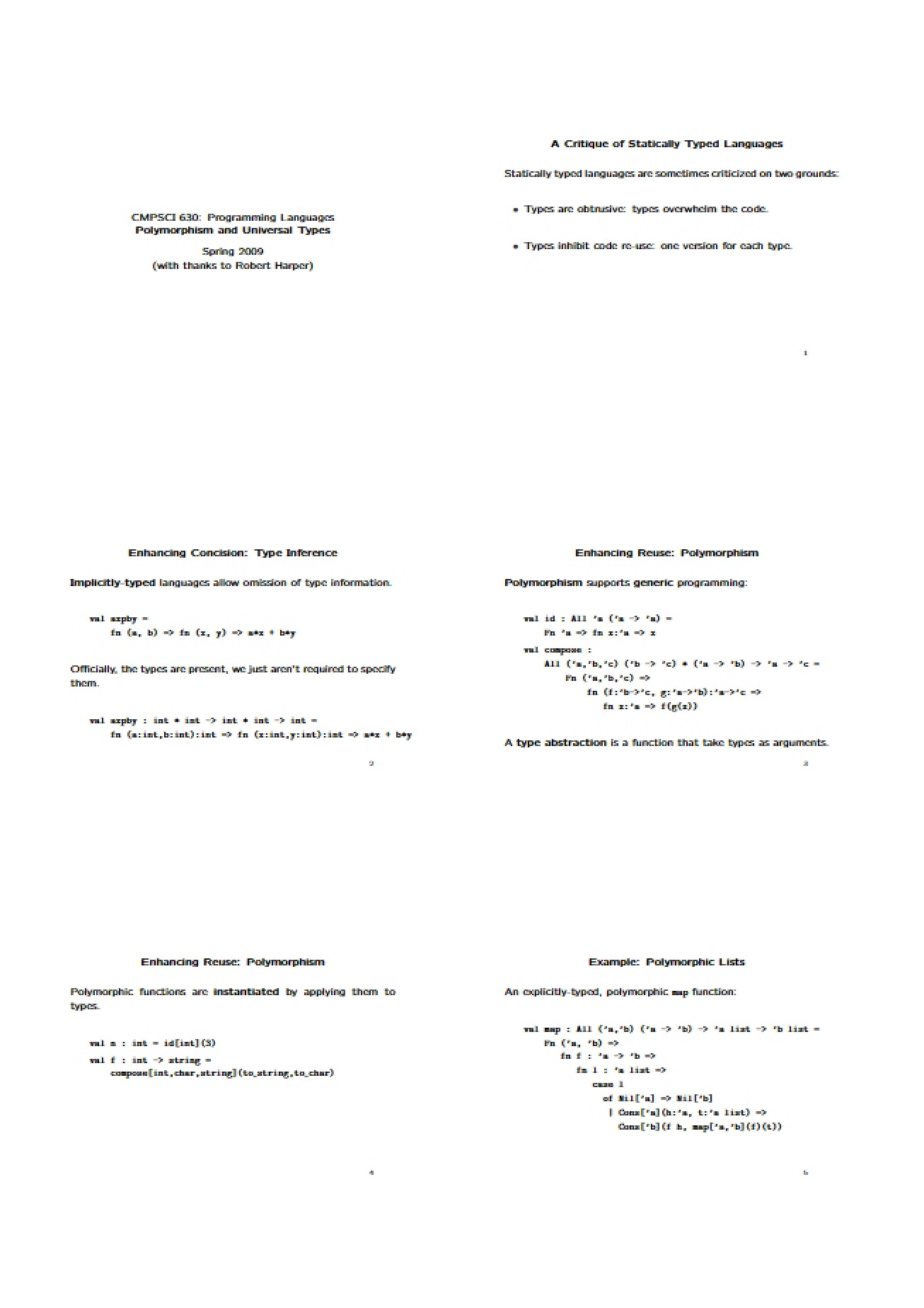 Languages for Systems Programming