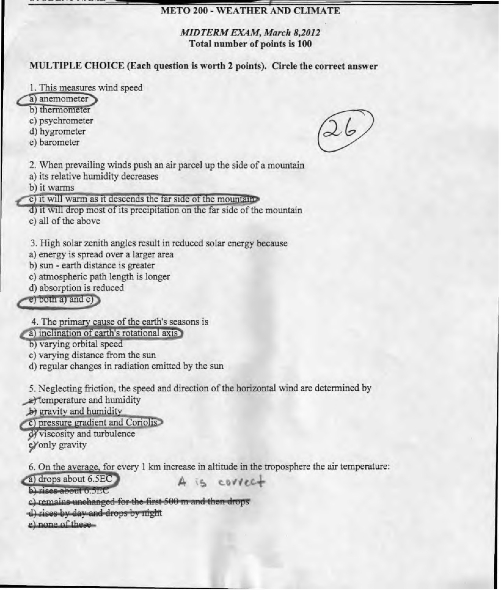 Examination Midterm