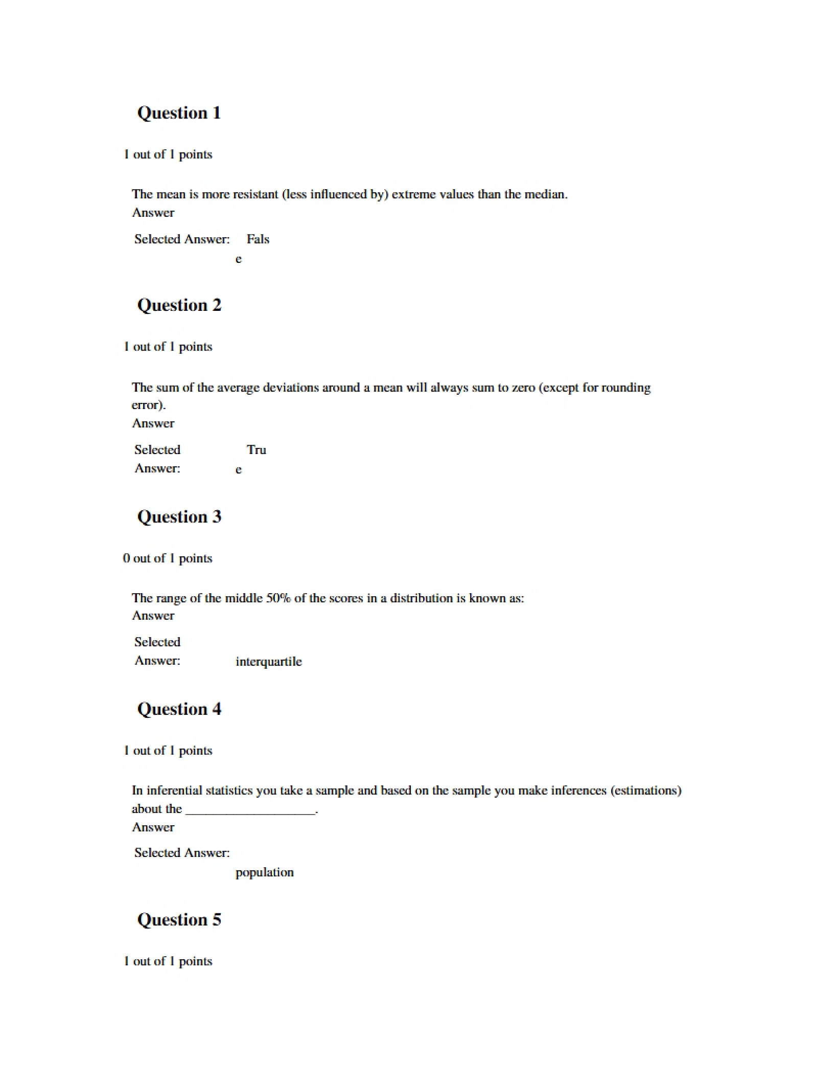 Psych Statistics Study Guide
