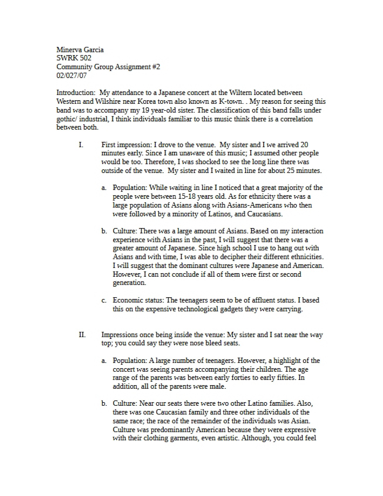 Assignment 2 Community Group